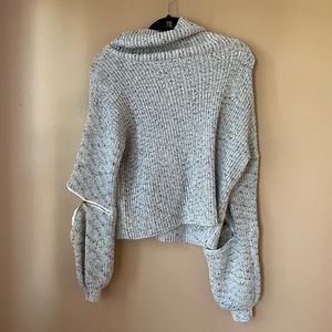 LF turtleneck sweater zipper sleeves